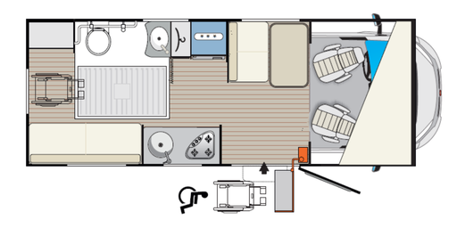 Camper Familiaal - 2 tweepersoonsbedden