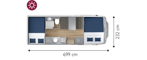 [Vente neuf 2026 siena 440] NEW 2026 Giottiline Siena 440